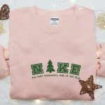 Custom Pine Tree x Nike Embroidered Hoodie: B Gift for Men Women Family Gift Idea with Unique Embroidery