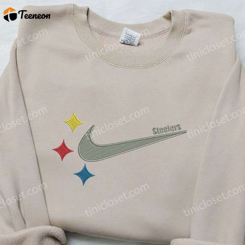 Pittsburgh Steelers x Nike Embroidered Sweatshirt: NFL Sport & Nike Inspired Shirt