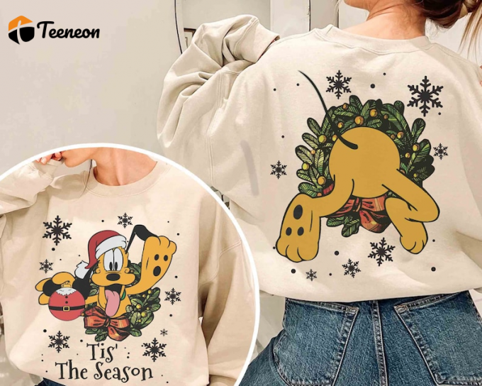 Get Festive With Pluto Dog Tis’ The Season Christmas Shirt – Perfect Holiday Gift!