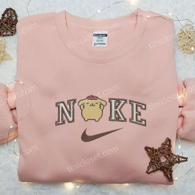 Pompourin X Nike &Amp; Hello Kitty Embroidered Sweatshirts Nike Inspired Shirt