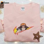 Portgas D Ace x Swoosh Anime Embroidered Shirt – Nike Inspired T-shirt Perfect Family Gift