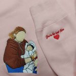 Custom Portrait Embroidered Sweatshirt – Personalized Hoodie from Photo Unique Personalized Gifts