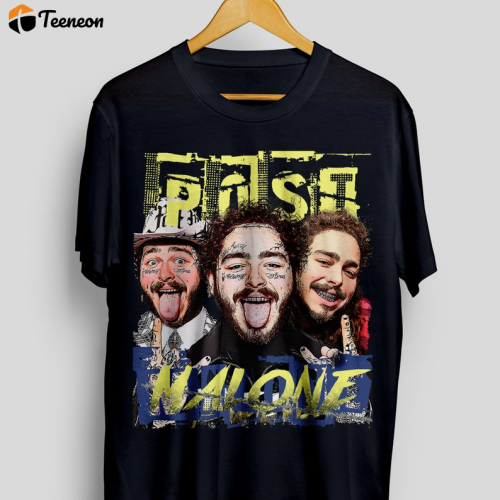 Vintage Post Malone Shirt: Unique Retro Design for Fans – Limited Edition Merchandise