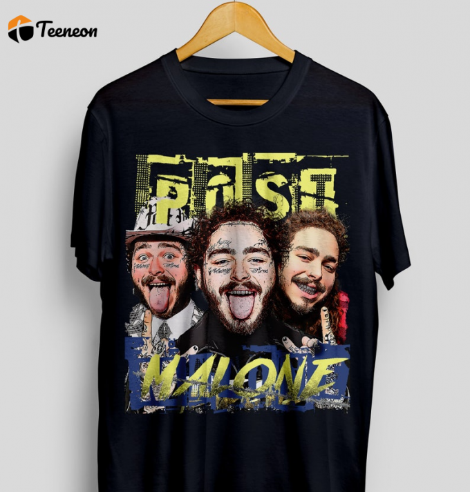 Vintage Post Malone Shirt: Unique Retro Design For Fans – Limited Edition Merchandise