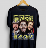 Vintage Post Malone Shirt: Unique Retro Design for Fans – Limited Edition Merchandise