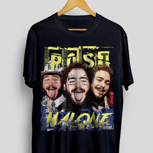 Vintage Post Malone Shirt: Unique Retro Design for Fans – Limited Edition Merchandise