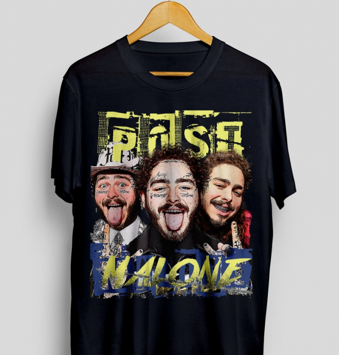 Vintage Post Malone Shirt: Unique Retro Design For Fans – Limited Edition Merchandise