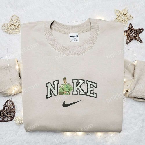 Prince Naveen x Nike Cartoon Embroidered Sweatshirt: Disney Characters Shirt – B Gift for Men Women Gift Ideas for Family