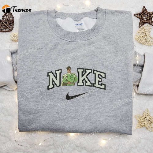 Rose Flower x Nike Embroidered Sweatshirt – Nike Inspired Shirt Perfect Family Gift