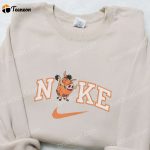 Pumbaa x Nike Cartoon Embroidered Sweatshirt & Disney Characters T-shirt: B Gift for Men Women Family Gift Ideas