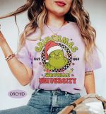 Get Festive with a Retro Grinchmas Printed Shirt – Perfect Holiday Apparel