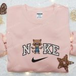 Rocket Raccoon x Nike Movie Embroidered Sweatshirt & Marvel Cinematic Universe T-shirt: B Gift for Men Women Family Gift Ideas