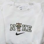 Rocket Racoon x Nike Movie Embroidered Sweatshirt: Marvel Universe Custom Hoodie