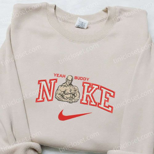 Ronnie Coleman x Nike Embroidered Sweatshirt: Celebrity Custom T-shirt with Embroidered D Gift for Men Women