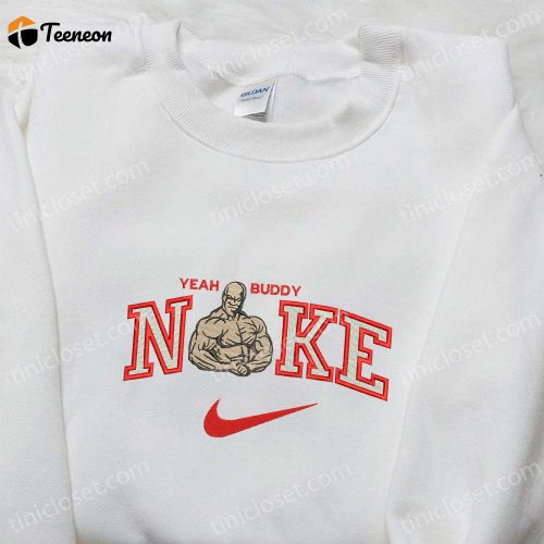 Ronnie Coleman x Nike Embroidered Sweatshirt: Celebrity Custom T-shirt with Embroidered D Gift for Men Women