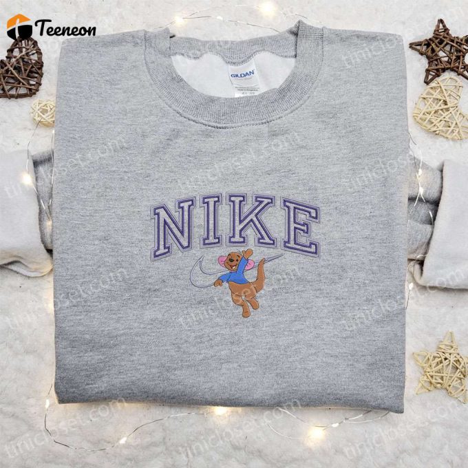 Disney Characters Embroidered Sweatshirt Roo X Nike Cartoon Shirt Nike Inspired Hoodie