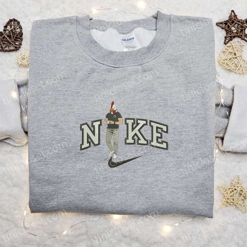 Roosterman x Nike Embroidered Shirt Celebrity Sweatshirt & Hoodie: Stylish Nike-Inspired Apparel with Intricate Embroidery