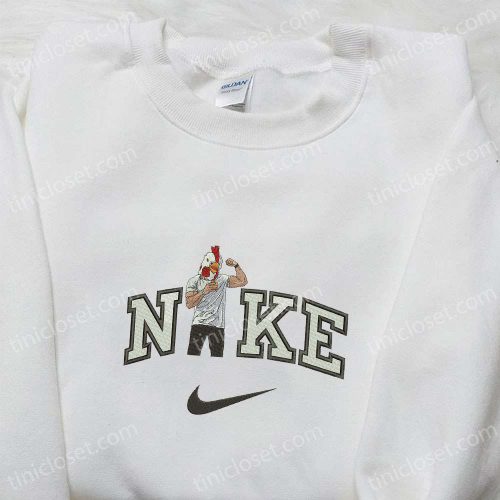 Roosterman x Nike Celebrity Embroidered Sweatshirt: Stylish Nike Inspired Hoodie for a Fashionable Look