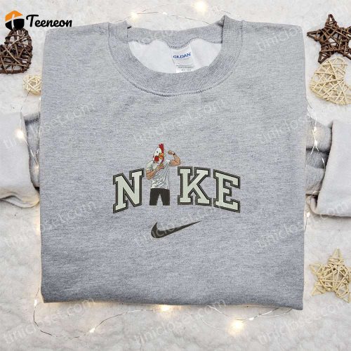 Roosterman x Nike Celebrity Embroidered Sweatshirt: Stylish Nike Inspired Hoodie for a Fashionable Look