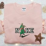 Roronoa Zoro x Nike Anime Embroidered Sweatshirt – One Piece & Nike Inspired Hoodie