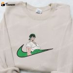 Roronoa Zoro x Swoosh Anime Embroidered Sweatshirt – One Piece Shirt & Custom T-shirt