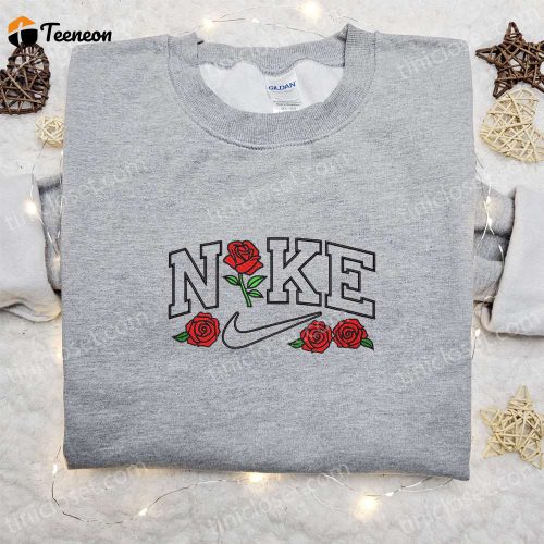 Skateboard x Swoosh Embroidered Sweatshirt: B Gift for Men Women Nike Inspired Shirt Ideal Family Gift