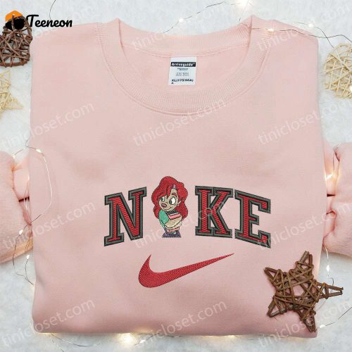 Roxanne x Nike Cartoon Embroidered Shirt Disney Characters Sweatshirt Nike Inspired Hoodie