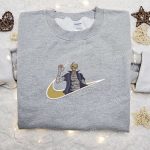 Sanji x Swoosh Anime Embroidered Hoodie: Cool Anime Clothing Perfect Family Gift