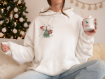 Christmas Santa Claus Shirt: Festive Sweatshirt with Sublimation Print for a Merry Holiday Season!