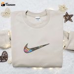 SB Jordan x Swoosh Embroidered Sweatshirt & Tom and Jerry Shirt: B Gift for Men Women Gift Ideas For All Occasions