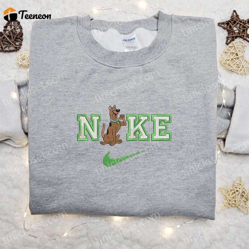 Scooby Doo x Nike Cartoon Embroidered Hoodie & Shirt: B Gift for Men Women Family Gift Ideas