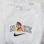 Disney Characters Embroidered Sweatshirt & T-shirt: Simba and Nala x Nike B Gift for Men Women Family Gift Ideas!