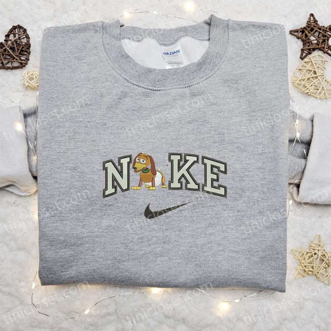 Slinky Dog X Nike Embroidered Sweatshirt: Toy Story Disney Plus Shirt – B Gift For Men Women Gift Ideas For All Occasions