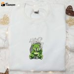 Smoking Bear Embroidered Shirt: Cool Gift for Family – B Gift for Men Women Quality and D Gift for Men Women