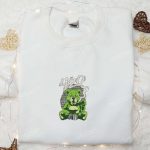 Smoking Bear Embroidered Shirt: Cool Gift for Family – B Gift for Men Women Quality and D Gift for Men Women