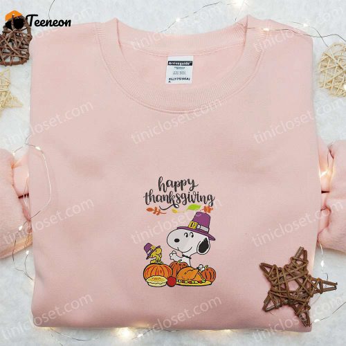 Snoopy & Woodstocks Christmas Embroidered Shirt Peanuts Cartoon Hoodie & Sweatshirt: F Gift for Men Women Apparel