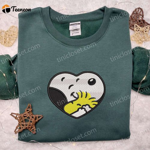 Snoopy Christmas House Embroidered Shirt Cartoon Hoodie & Sweatshirt – F Gift for Men Women Holiday Apparel