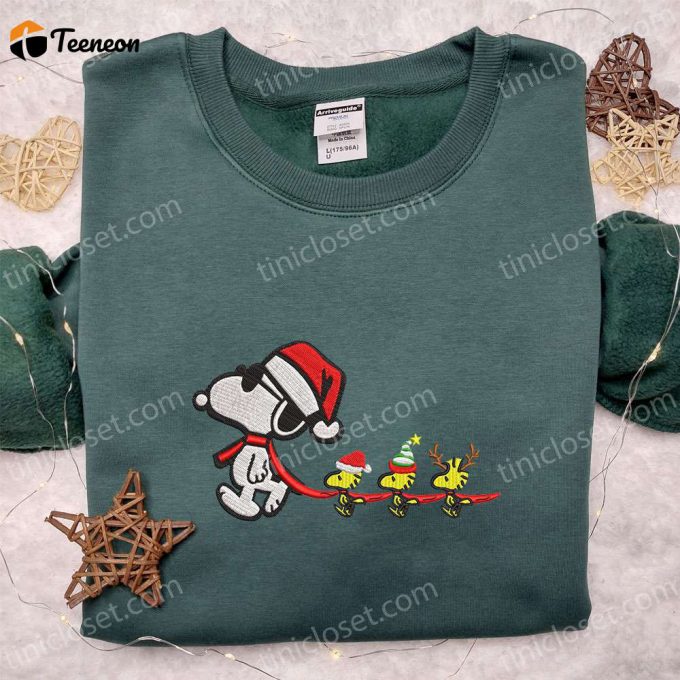 Snoopy &Amp;Amp; Woodstock Christmas Shirt &Amp;Amp; Peanuts Hoodie: B Gift For Men Women Family Gifts