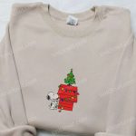 Snoopy Christmas House Embroidered Shirt Cartoon Hoodie & Sweatshirt – F Gift for Men Women Holiday Apparel