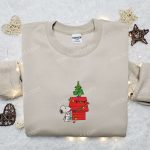 Snoopy Christmas House Embroidered Shirt Cartoon Hoodie & Sweatshirt – F Gift for Men Women Holiday Apparel