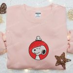 Snoopy Christmas Ornament Embroidered Shirt & Hoodie: Perfect Family Gifts