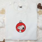 Snoopy Christmas Ornament Embroidered Shirt & Hoodie: Perfect Family Gifts