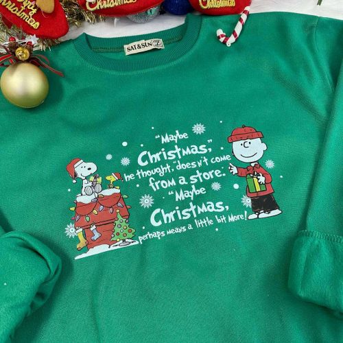 Get Festive with Snoopy: Stylish Christmas Sweatshirt for a Cozy Holiday Look