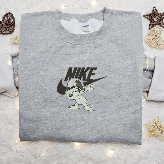 Snoopy Swag X Nike Cartoon Embroidered Hoodie &Amp; Disney Characters Shirt: B Gift For Men Women Family Gift Ideas