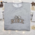 Snoopy Tired x Nike Embroidered Sweatshirt & Peanuts Disney Plus Shirt: B Gift for Men Women Gift Ideas for All Occasions