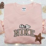 Snoopy Tired x Nike Embroidered Sweatshirt & Peanuts Disney Plus Shirt: B Gift for Men Women Gift Ideas for All Occasions