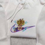 Super Saiyan Son Gohan Sweatshirt: Custom Nike Swoosh Embroidered Dragon Ball Hoodie