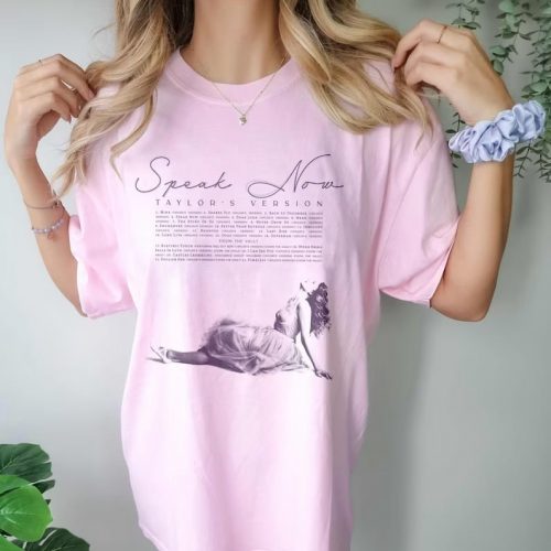 Speak Now Taylor’s Vesion Track List Shirt: Show your love for Taylor with this exclusive shirt featuring her iconic track list!