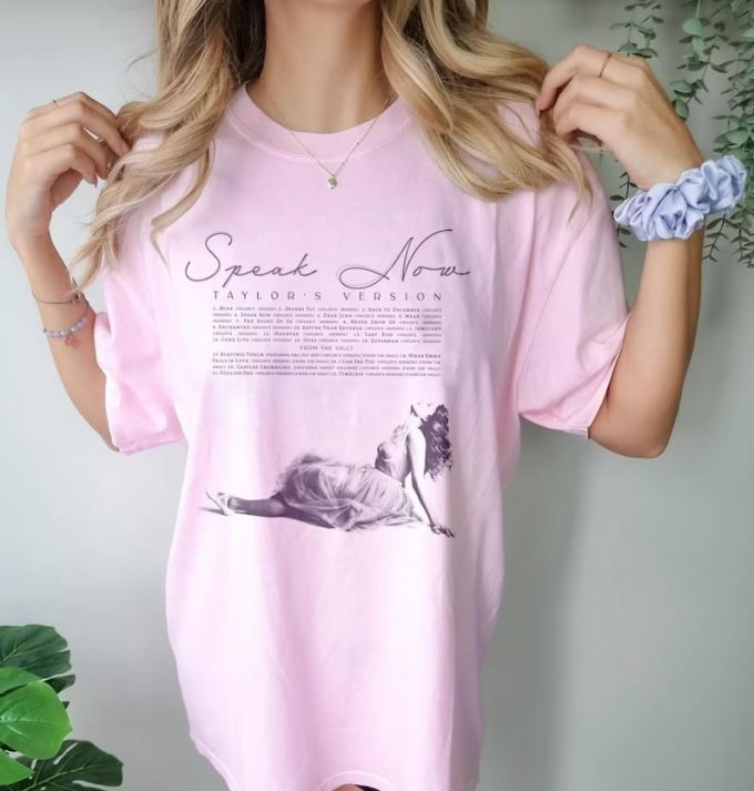 Speak Now Taylor’s Vesion Track List Shirt: Show Your Love For Taylor With This Exclusive Shirt Featuring Her Iconic Track List!