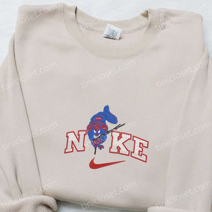 Spider-Man Movie X Nike Embroidered Sweatshirt – Marvel &Amp; Dc Comics Shirt The B Gift For Men Women Gift